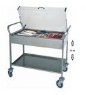 Refrigerated steel service cart. CA1165