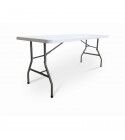 Fixed rectangular White catering table. 183x76 cm. TFCATERING-W