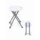 Plastic and steel folding stool. White color. SGVATERING-W - Stark s.r.l.