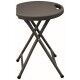 Plastic and steel folding stool. Walnut color. SGVATERING-M - Stark s.r.l.