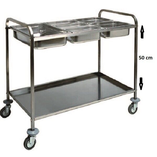 Steel Gastronorm Storage Trolley, CA1387 - Forcar Multiservice