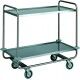Stainless steel service trolley, with two tops. CA1430 - Forcar Multiservice