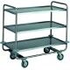 Stainless steel service trolley, with three tops. CA1431 - Forcar Multiservice