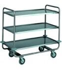 Stainless steel service cart, with three tops. CA1431