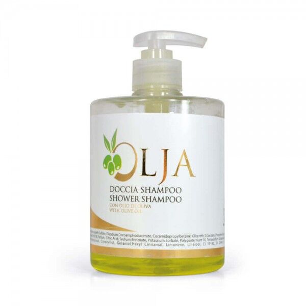 Doccia Shampoo di cortesia in flacone da 500ml. Cartone da 12 kit - Linea Olja - OLJDS500F - Stark s.r.l.