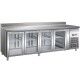 Forcar Refrigerated Table 4 doors glass positive GN4200TNG - Forcar Refrigerated