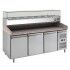 Forcar refrigerated pizza counter PZ3600TN-33- 3 doors with ingredient rack