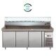 Banco pizza refrigerato Forcar PZ3600TN-33- 3 porte con portaingredienti - Forcar Refrigerati