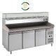 Forcar refrigerated pizza counter PZ3600TN33-FC 3 doors with ingredient rack - Forcold