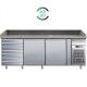 Forcar refrigerated pizza counter PZ2610TN 2 doors dough drawer - Forcar Refrigerated