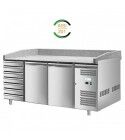Forcar refrigerated pizza counter PZ2610TN-FC 2 doors and drawer unit