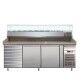 Forcar refrigerated pizza counter PZ2610TN33-FC 2 doors drawer and ingredient rack - Forcold