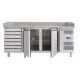 Forcar refrigerated pizza counter PZ2610TN-FC 2 doors and drawers - Forcold