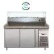 Forcar PZ2600TN38 refrigerated pizza counter 2 doors ingredient display case