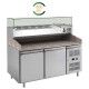Forcar refrigerated pizza counter PZ2600TN33-FC 2 door display case for ingredients - Forcold