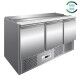 Forcar-Forcold G-S903 3 door positive refrigerated saladette. - Forcar Refrigerated