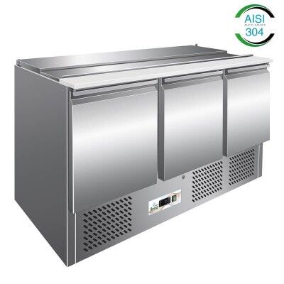 Forcar-Forcold G-S903 3 door positive refrigerated saladette.