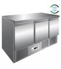 Forcar Refrigerated stainless saladette 3 doors AISI304. S903TOP