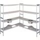Aluminum shelves complete with polyethylene grids Forcar R115 - Forcar Multiservice