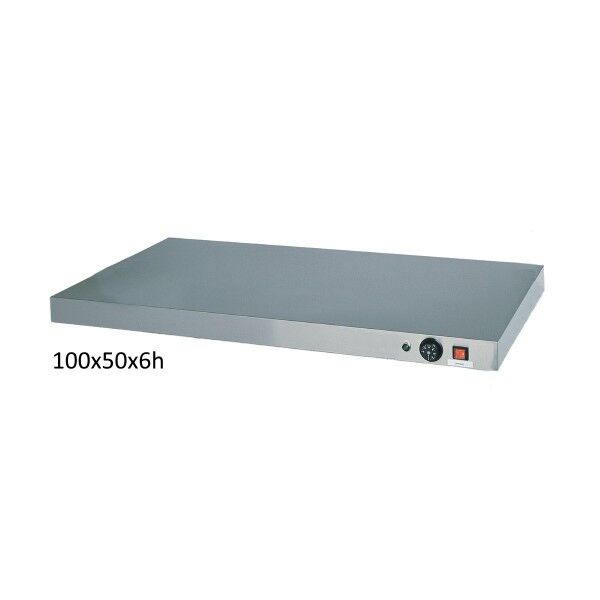 Stainless steel hot plate 100x50cm. Adjustable temperature. PC4754 - Forcar Multiservice