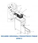 Exploded view for spare parts fryer Fimar SFM13