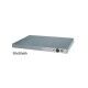 Stainless steel hot plate 50x50cm. Adjustable temperature. PC5050 - Forcar Multiservice
