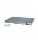 Stainless steel hot plate 80x60 cm. Adjustable temperature. PC8060