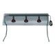 Stainless Steel frame with three infrared lamps and smoked cover. PI4716 - Forcar Multiservice