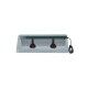 Hanging frame with two infrared lamps and smoked cover. PIA4715 - Forcar Multiservice