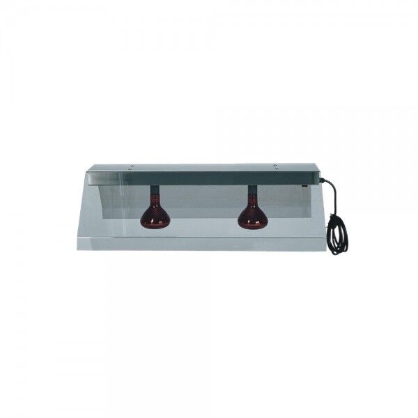 Hanging frame with two infrared lamps and smoked cover. PIA4715 - Forcar Multiservice
