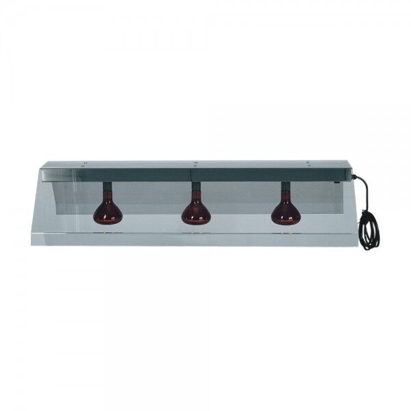 Hanging frame with three infrared lamps and smoked cover. PIA4716 - Forcar Multiservice