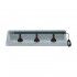 Hanging frame with three infrared lamps and smoked cover. PIA4716