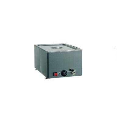 Hot GN 1/1-the-counter water bath with different temperatures, and faucets. - Forcar