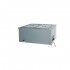 Countertop 2xGN 1/1 stainless steel bain-marie hot table with thermostat and faucet.