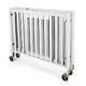 Baby bed - white wooden foldable crib -
