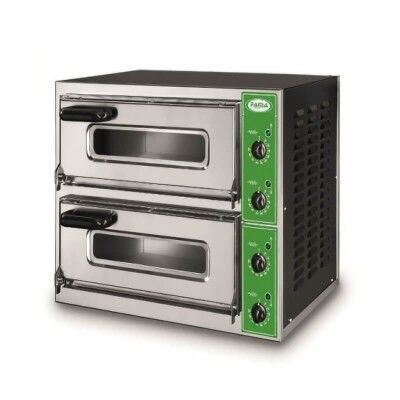 Professional pizza oven with glass and stainless steel frame B1V - B1 1V - Fama industrie