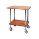 Two-story wooden gueridon trolley. CA901 - Forcar Multiservice