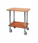 Carrello gueridon in legno a due piani. CA901