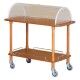 Forcar 2-story wooden service cart with dome.CLC2012 - Forcar Multiservice