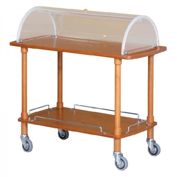 Forcar 2-story wooden service cart with dome.CLC2012 - Forcar Multiservice