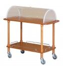 Forcar 2-story wooden service cart with dome.CLC2012