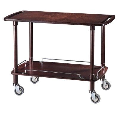 Wooden service trolley 110 x 55 cm. Choice of colour and number of shelves. CLP - CLC - Forcar