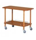 Wooden service cart 110x40 cm. with 2 shelves. CLP2002L40