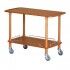 Carrello di servizio in legno 110x40 cm. con 2 ripiani. CLP2002L40