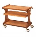 Multilayer wooden service trolley 3 floors Forcar. CL2150