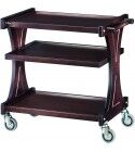 Multilayer wooden service trolley 3 shelves Forcar. CL2150W