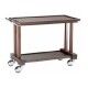 Carrello di servizio in robusto legno massello a 2 piani. LP800W - Forcar Multiservice
