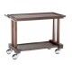 Sturdy solid wood 2-story service cart. LP800W - Forcar Multiservice