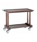 Carrello di servizio in robusto legno massello a 2 piani. LP800W