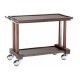 Sturdy solid wood 2-story service cart. LP1000W - Forcar Multiservice